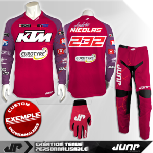 tenue personnalise custom mx outfit nashville jump industries